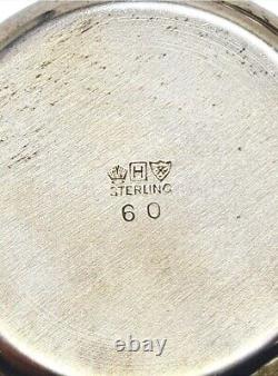 Porringer en argent sterling M. FRED HIRSCH CO INC. Sterling 1920-1945 Paire Vintage