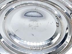 Porte-bougies en argent sterling Mueck-Carey Pr (2) lestés vintage 4-1/4