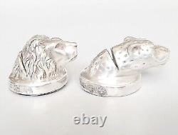 Porte-nom vintage en argent sterling rempli, Afrisilver, Afrique du Sud