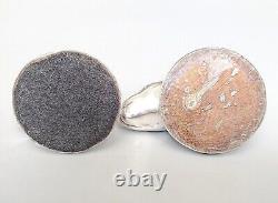 Porte-nom vintage en argent sterling rempli, Afrisilver, Afrique du Sud