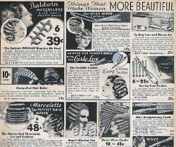 Rare Paire De Setters Art Deco Hair Wave De Mervin