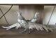 Sculptures D'oiseaux Faisans Vtg En Argent Sterling 800 Italie 1370 Grammes / 3,02 Livres
