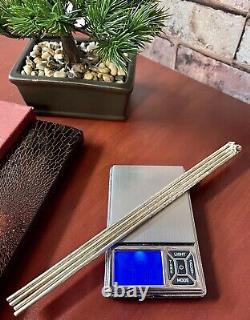 Silver De Vinture 925 Chopsticks Japonésie 2 Paires Peache Marquée 97.65g