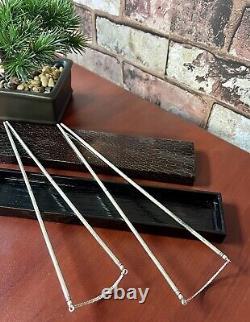 Silver De Vinture 925 Chopsticks Japonésie 2 Paires Peache Marquée 97.65g