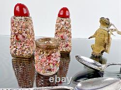 Souvenirs vintage et antiques de Floride en argent, alligator, pélican, salières et poivrières