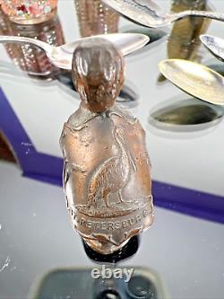 Souvenirs vintage et antiques de Floride en argent, alligator, pélican, salières et poivrières