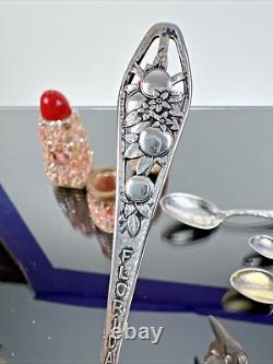 Souvenirs vintage et antiques de Floride en argent, alligator, pélican, salières et poivrières