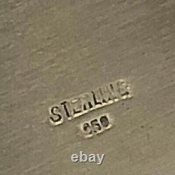 Sterling 950 Paire Supports De Bougie Argent Vintage Argent
