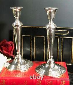 Sterling Silver Tall Candle Holders Tapers Unmarked Pair 9 Tall Sterling Silver Tall Candle Holders Tapers Unmarked Pair 9 Tall Sterling Silver Tall Candle Holders Tapers Unmarked Pair 9 Tall Sterling Silver