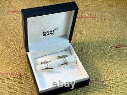 Super Paire De Stylo De Fontaine Mont Blanc Vintage Nib Cufflinks