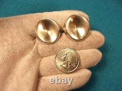 Super Rare Vtg Paire de boutons de manchette en argent sterling moderne du milieu du siècle de Georg Jensen