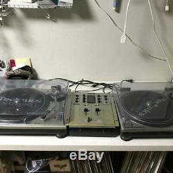 Technics Sl-1200 Mk3d Argent Paire Direct Drive Dj Turntable Vintage Rs