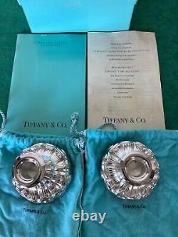 Tiffany & Co. Paire de bougeoirs vintage Louis Comfort Tiffany en argent sterling .925