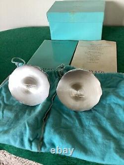 Tiffany & Co. Paire de bougeoirs vintage Louis Comfort Tiffany en argent sterling .925