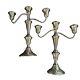 Vtg Paire De Candelabres En Argent Sterling Reed & Barton 3 Bras Magnifiques 11