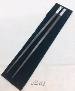 Versace Rosenthal Vintage En Argent Sterling Paire Chopsticks