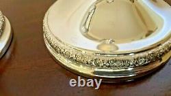 Vieille Paire Prelude Sterling Silver Chandeliers Supports 7.5 Excellent