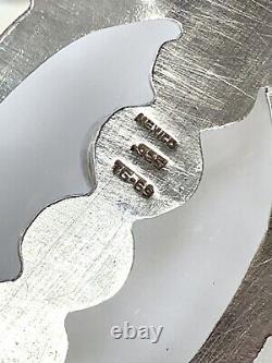 Vieille Paire Rare De Bracelets De Menottes En Argent Sterling Fabriqués À La Main Au Mexique. 925