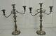 Vintage 1847 Rogers Bros. Heritage Candélabres Paire, Silverplate