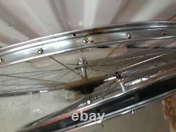 Vintage Araya 27 X 1-1/4 Chrome Wheelset Paire 5 Roues De Jantes De Vélo De Route De Vitesse