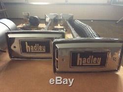 Vintage Chrome Hadley Air Horn Paire / Kit Inutilisé Hadley Ambassador Air Horn Kit