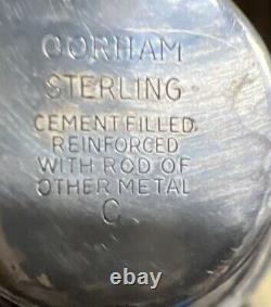 Vintage Gorham Argent Sterling Porte-Bougie Triple Paire de Bougeoirs Sans Base