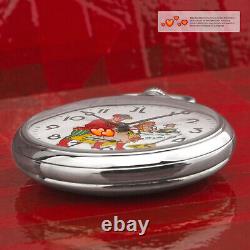 Vintage Montre De Poche Érotique Montre Analogique Loving Couple Molnia 3602 Jl Romantique