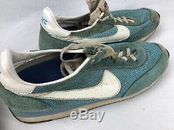 Vintage Nike Chaussures Waffle Formateurs Lot De 2 Années 80 Pairs Silver Black Aqua Comme IL Est