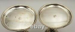 Vintage Paire De Porte-bougies Sterling Silver Par Mueck-cary #6995