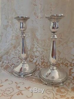 Vintage Paire International Prelude Sterling Silver 7.5 Bougeoirs Pondéré