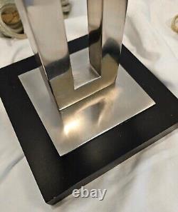 Vintage Robbert Abbey Inc. Paire de lampes de table de style Donut. MCM