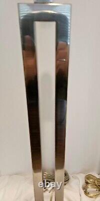 Vintage Robbert Abbey Inc. Paire de lampes de table de style Donut. MCM