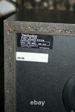 Vintage Technics Sb-cs65 3-way Loud Haut-parleurs Paire Grande Condition 120w