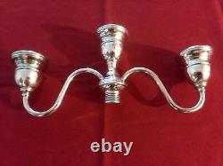 Vintage Westmorland Sterling Silver 13 1/2 Candidat Avec Bases Poids Pair