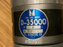 Yl Acoustique D-35000 Corne Tweeter Du Pilote Haut-parleur Used Pair Cru Japan Ale